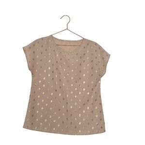 Elegant Gold Dot Women's Blouse